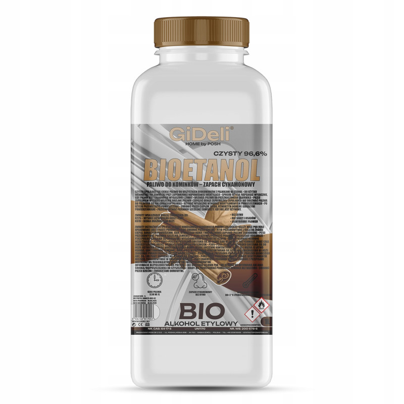 Bioetanol do kominka 1L o zapachu cynamonu biopaliwo