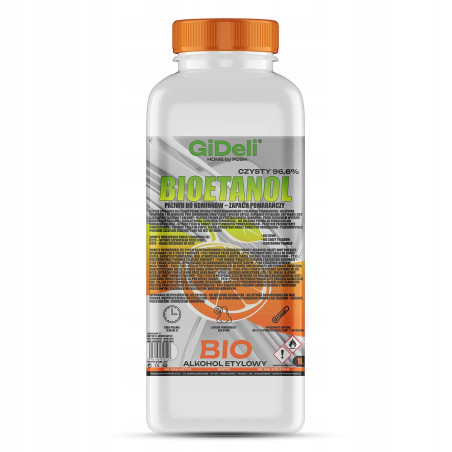 Bioetanol do kominka 1L zapach pomarańczy biopaliwo