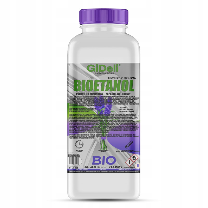 Bioetanol do kominka 1L zapach lawendy biopaliwo