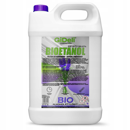 Bioetanol do kominka 5L zapach lawendy biopaliwo
