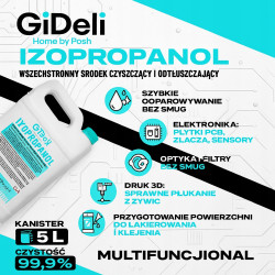 Alkohol Izopropylowy 5L GiDeli IPA Izopropanol 99,9%