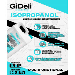Alkohol Izopropylowy 5L GiDeli IPA Izopropanol 99,9%