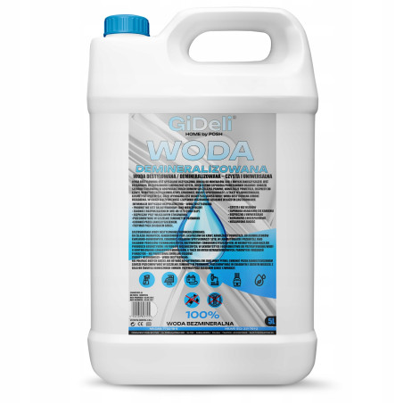 GiDeli Woda destylowana demineralizowana 5L