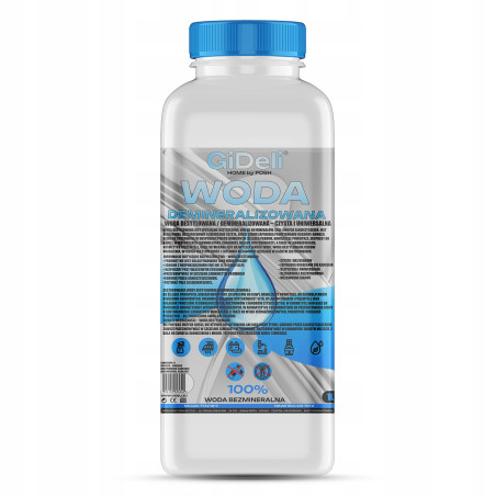 GiDeli Woda destylowana demineralizowana 1L