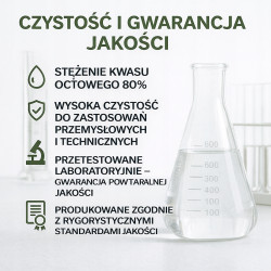 GiDeli Kwas octowy 80% ESENCJA OCTOWA 10L