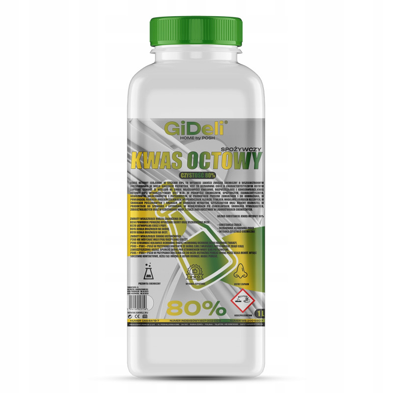 GiDeli Kwas octowy 80% ESENCJA OCTOWA 1L