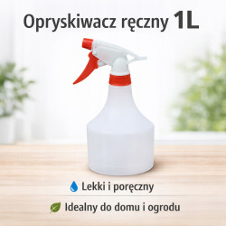 GiDeli Opryskiwacz ręczny atomizer rozpylacz 1L czerwony