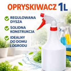 GiDeli Opryskiwacz ręczny atomizer rozpylacz 1L czerwony