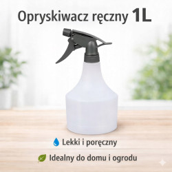 GiDeli Opryskiwacz ręczny atomizer rozpylacz 1L szary