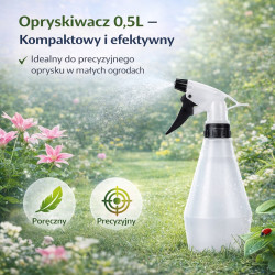 GiDeli Opryskiwacz ręczny atomizer rozpylacz 0,5L czarny