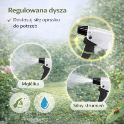 GiDeli Opryskiwacz ręczny atomizer rozpylacz 0,5L czarny
