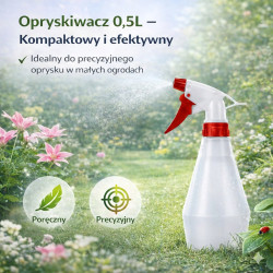 GiDeli Opryskiwacz ręczny atomizer rozpylacz 0,5L czerwony