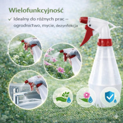 GiDeli Opryskiwacz ręczny atomizer rozpylacz 0,5L czerwony