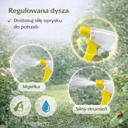 GiDeli Opryskiwacz ręczny atomizer rozpylacz 0,5L żółty