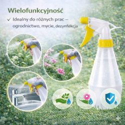GiDeli Opryskiwacz ręczny atomizer rozpylacz 0,5L żółty