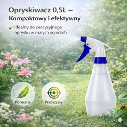 GiDeli Opryskiwacz ręczny atomizer rozpylacz 0,5L niebieski