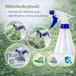 GiDeli Opryskiwacz ręczny atomizer rozpylacz 0,5L niebieski