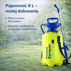 GiDeli Opryskiwacz ręczny przenośny ciśnieniowy 8L