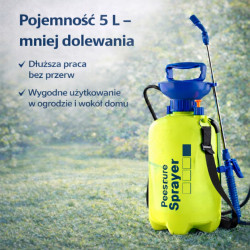 GiDeli Opryskiwacz ręczny przenośny ciśnieniowy 5L