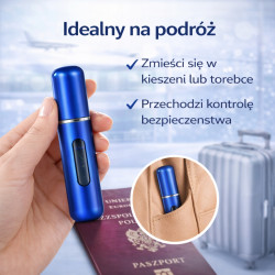 POSH Atomizer na perfumy podróżny niebieski 5ml fiolka
