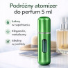 POSH Atomizer na perfumy podróżny zielony 5ml fiolka