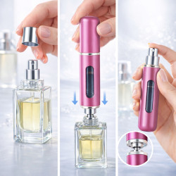 POSH Atomizer na perfumy podróżny różowy 5ml fiolka