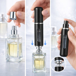 POSH Atomizer na perfumy podróżny czarny 5ml fiolka