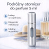 POSH Atomizer na perfumy podróżny srebrny 5ml fiolka