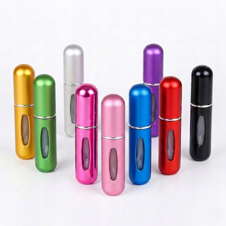POSH Atomizer na perfumy podróżny 5ml fiolka MIX kolorów 10szt