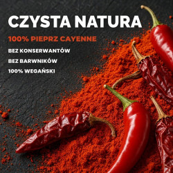 Pieprz Cayenne mielony 1kg kajeński naturalny GiDeli